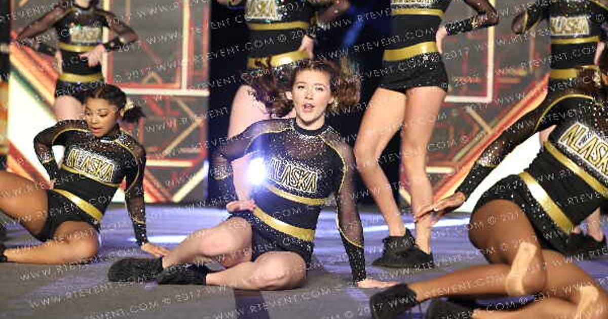 Alaska Golden Heart Cheerleading Code Black · Gold Rush Vegas