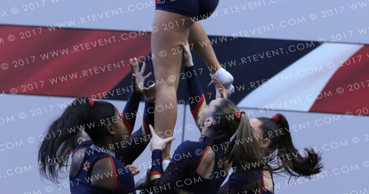 Birmingham Pussycats Open Level 2 Stunt Group · Circus Spectacular Arena 2