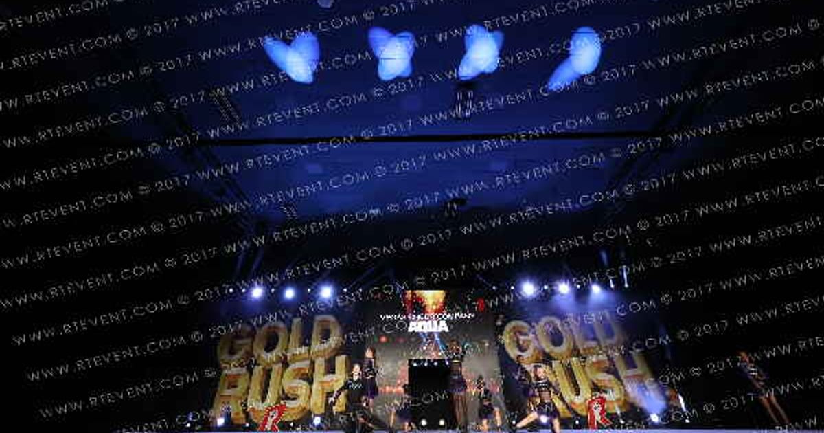 Vegas Cheer Company Aqua · Gold Rush Vegas