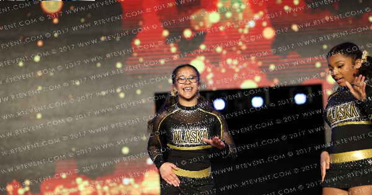 Alaska Golden Heart Cheerleading Code Black · Gold Rush Vegas