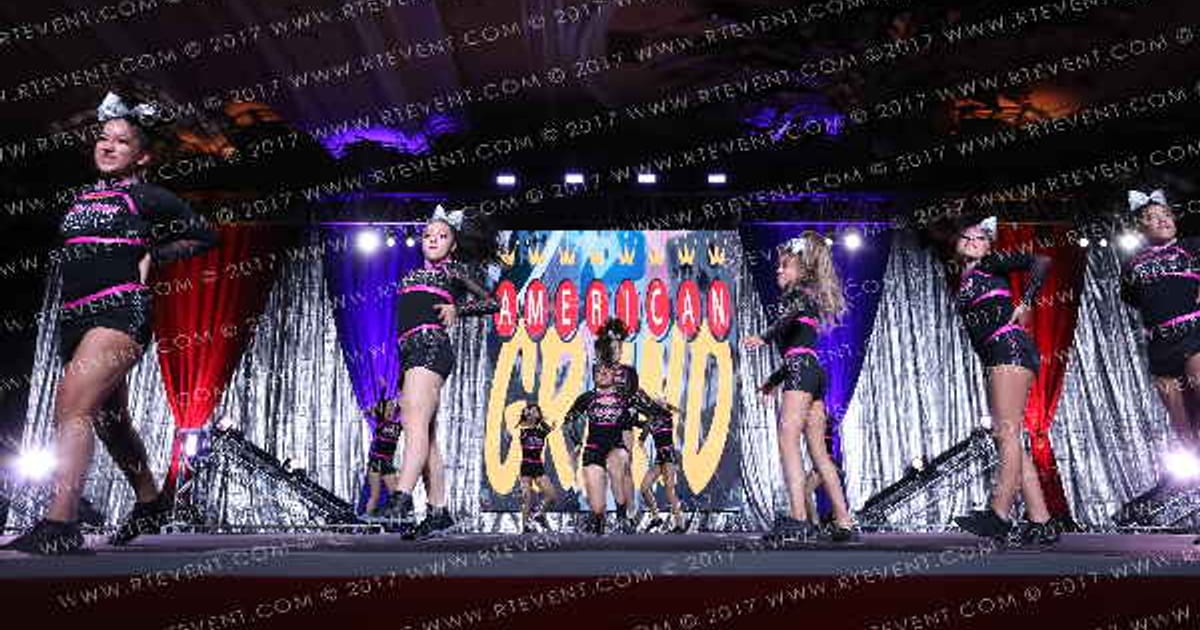 West Coast Fame Allstars Cheer XOXO · The American Grand Las Vegas Grand Nationals DIDII