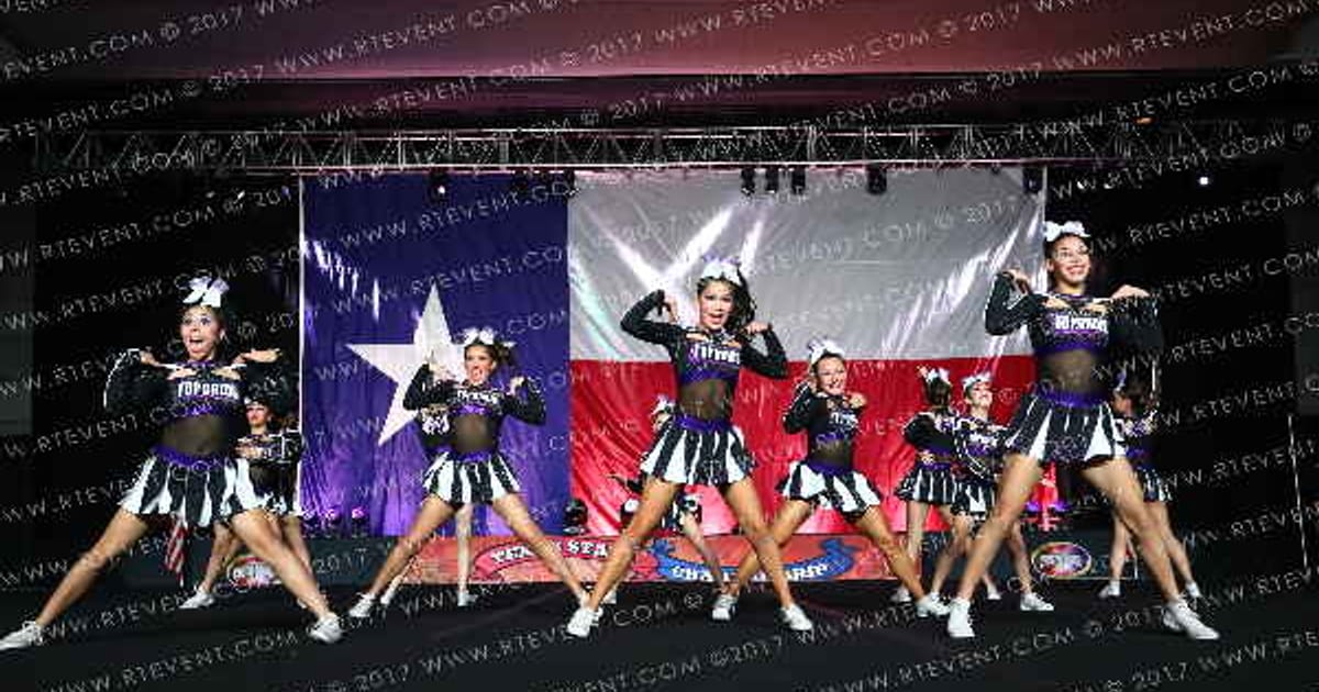Top Dawg Cheer & Tumbling Royal Dawgs · ACP Texas State Showdown Galveston
