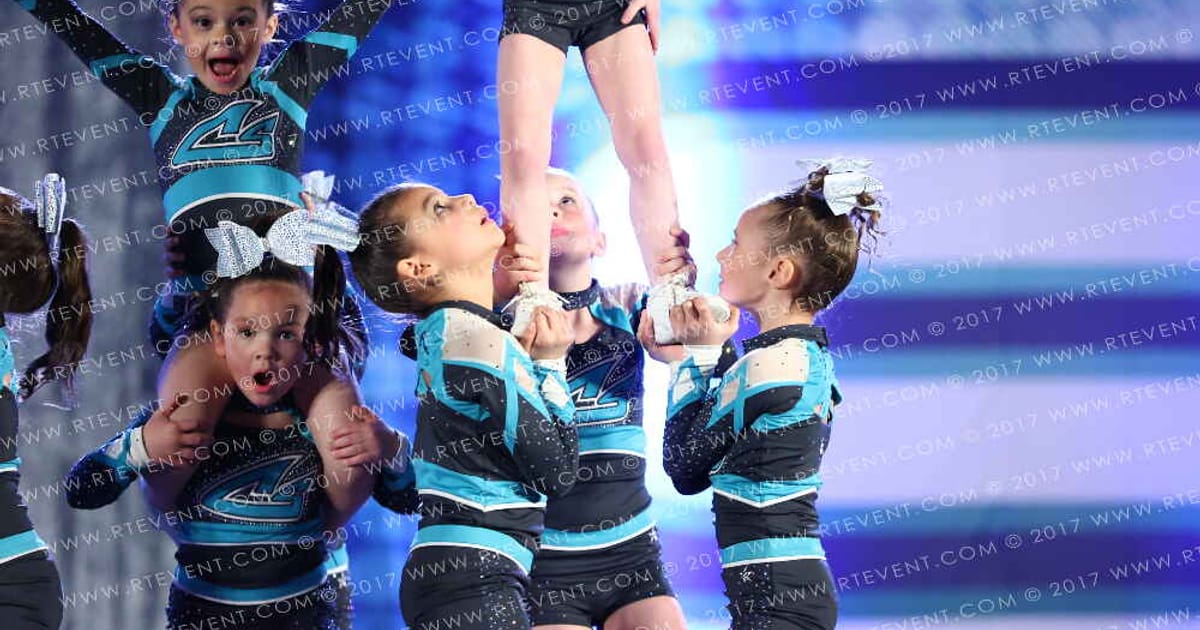 Cheer Sport Sharks-New England Tiny Teal Sharks · SF Nationals Rhode Island