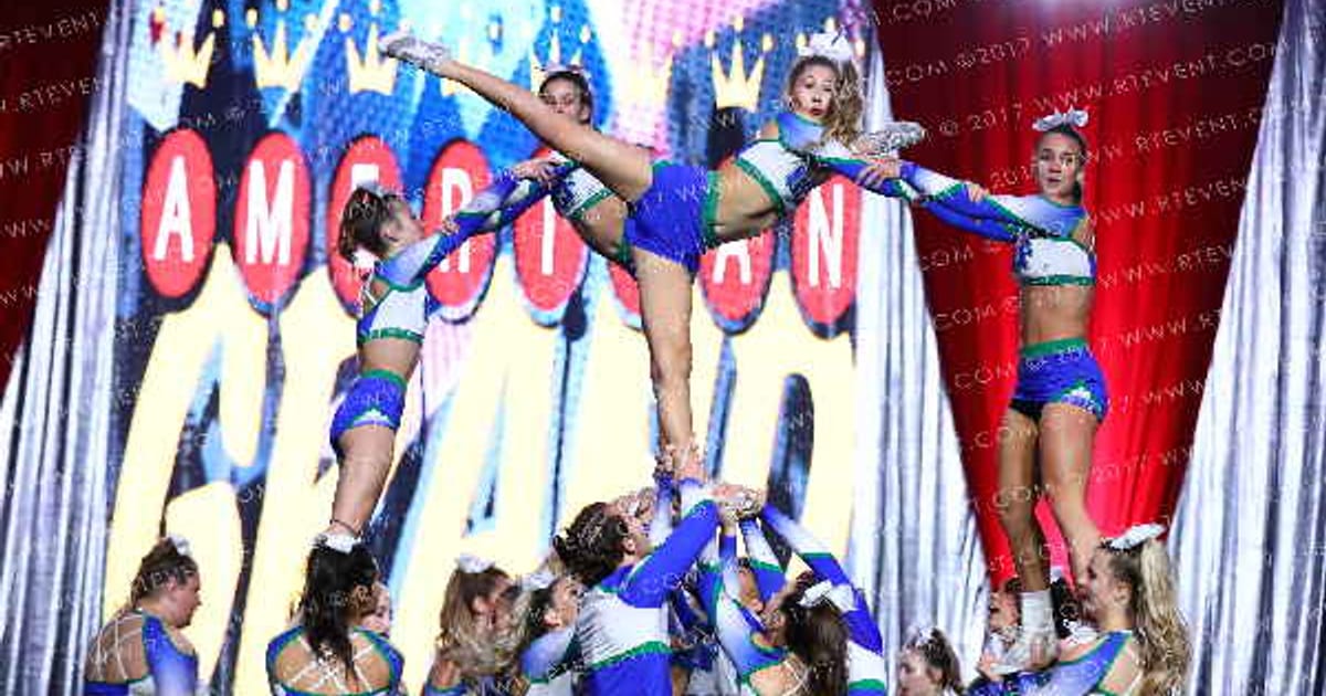 University Cheer Force FIRESTORM · The American Grand Las Vegas Grand Nationals DIDII