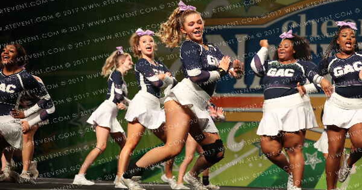 Greensboro All Star Cheerleading White Diamonds · CanAm