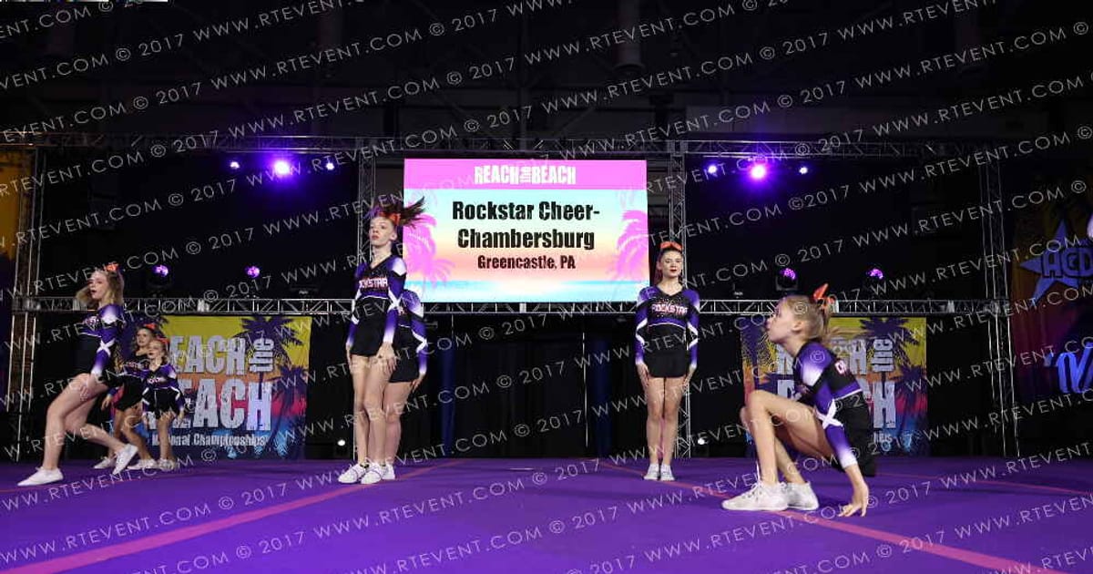 Rockstar Cheer - Chambersburg The Clash · ACDA Reach the Beach Ocean City Grand Nationals DIDII AllStar