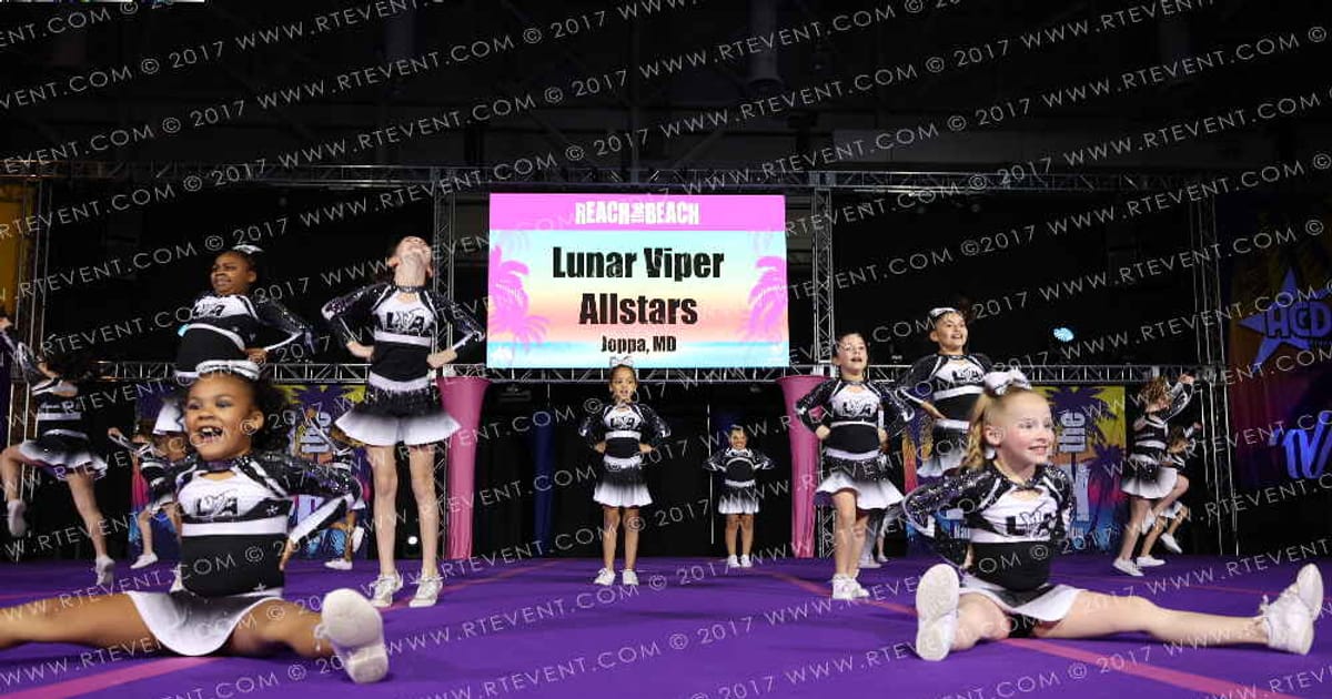 Lunar Viper Allstars Mini Bling · ACDA Reach the Beach Ocean City Grand Nationals DIDII AllStar