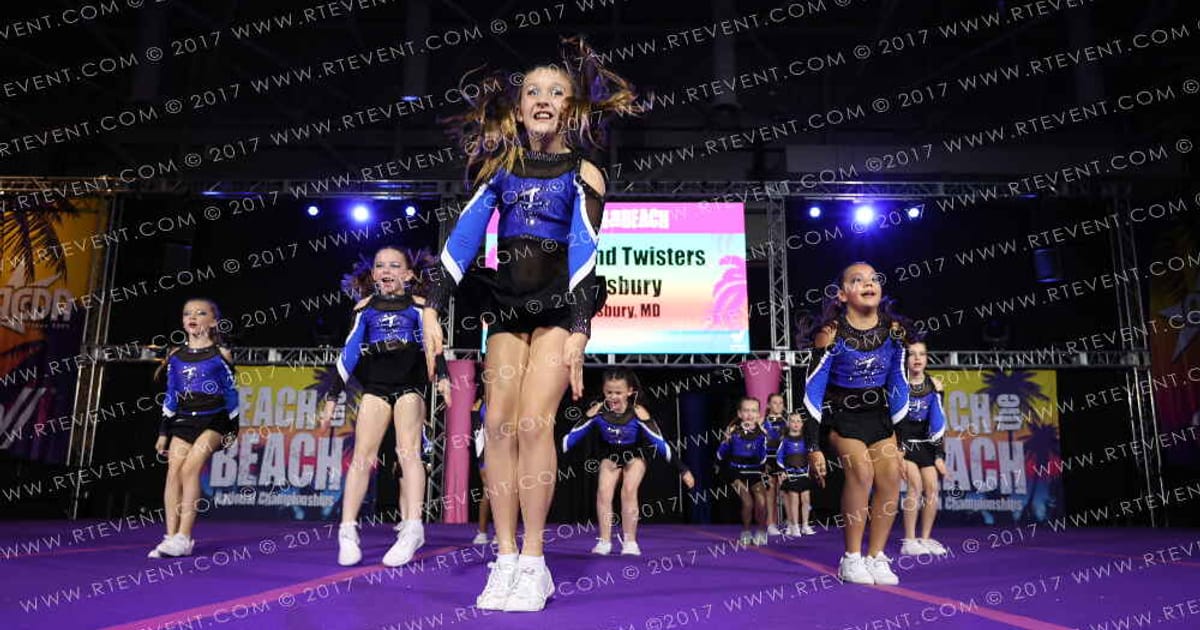 Maryland Twisters Salisbury Mini Monsoons · ACDA Reach the Beach Ocean City Grand Nationals DIDII AllStar