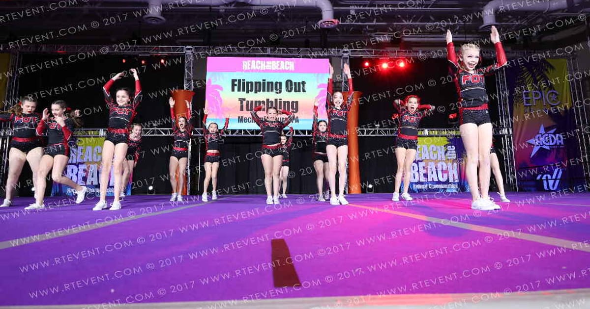 Flipping Out Tumbling Aces · ACDA Reach the Beach Ocean City Grand Nationals DIDII AllStar