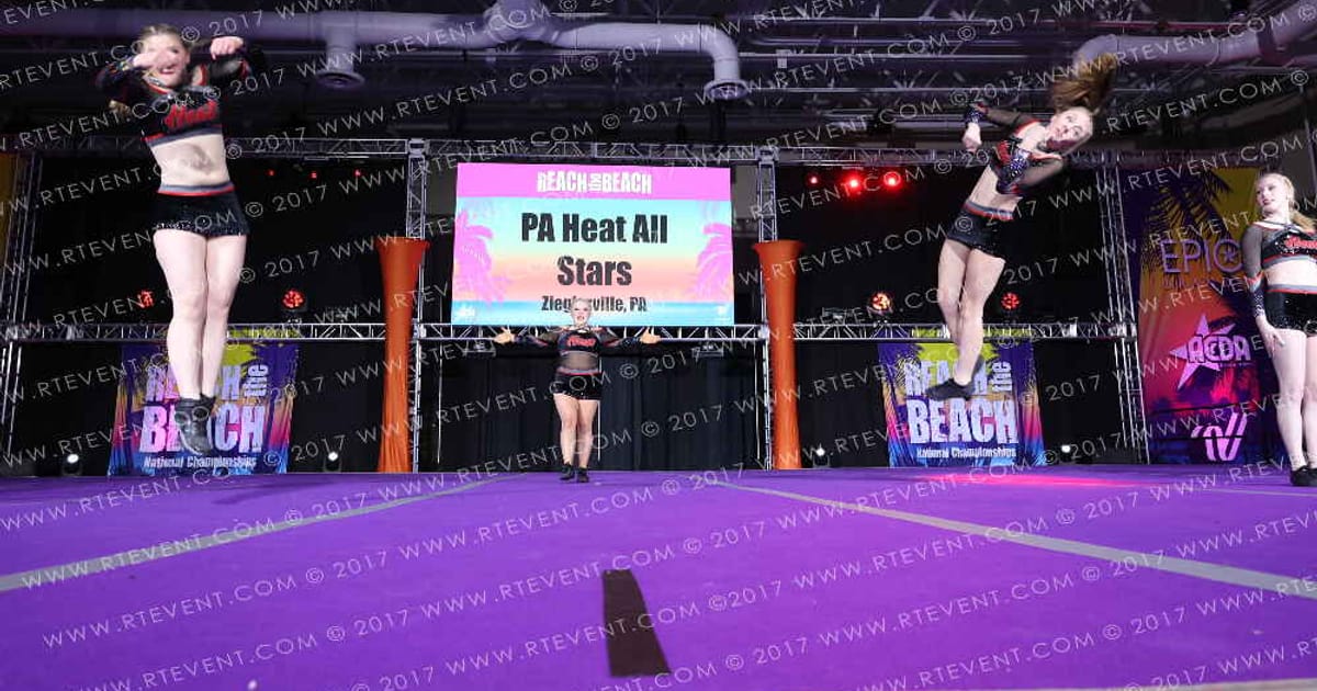 PA Heat All Stars 5 Alarm · ACDA Reach the Beach Ocean City Grand Nationals DIDII AllStar