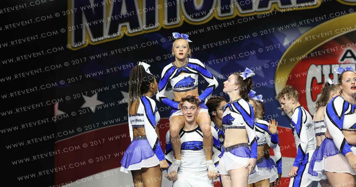 Bluegrass Athletics Code Blue · American Cheer Power Columbus Grand Nationals