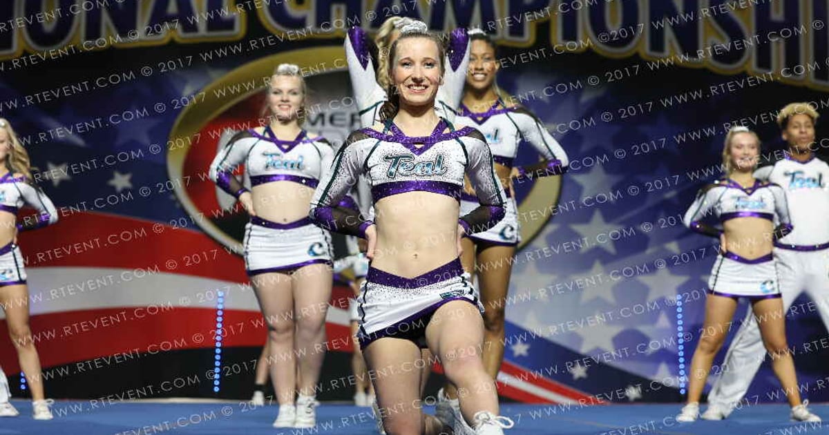 Charlotte Allstar Cheerleading Teal · American Cheer Power Columbus Grand Nationals