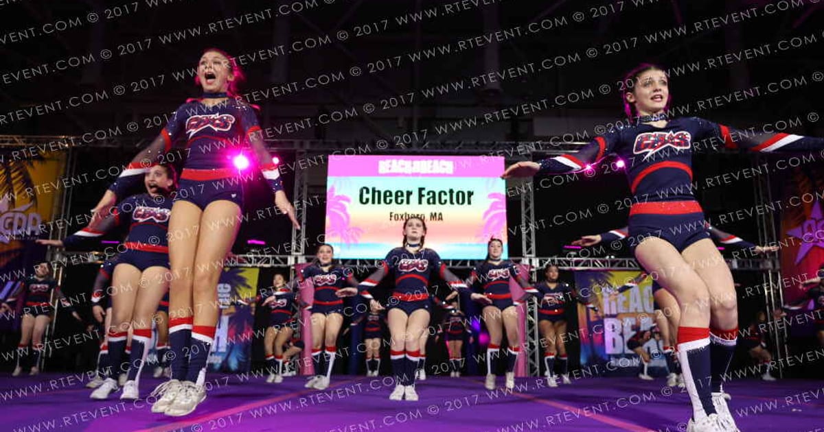 Cheer Factor XFACTOR · ACDA Reach the Beach Ocean City Grand Nationals DIDII AllStar
