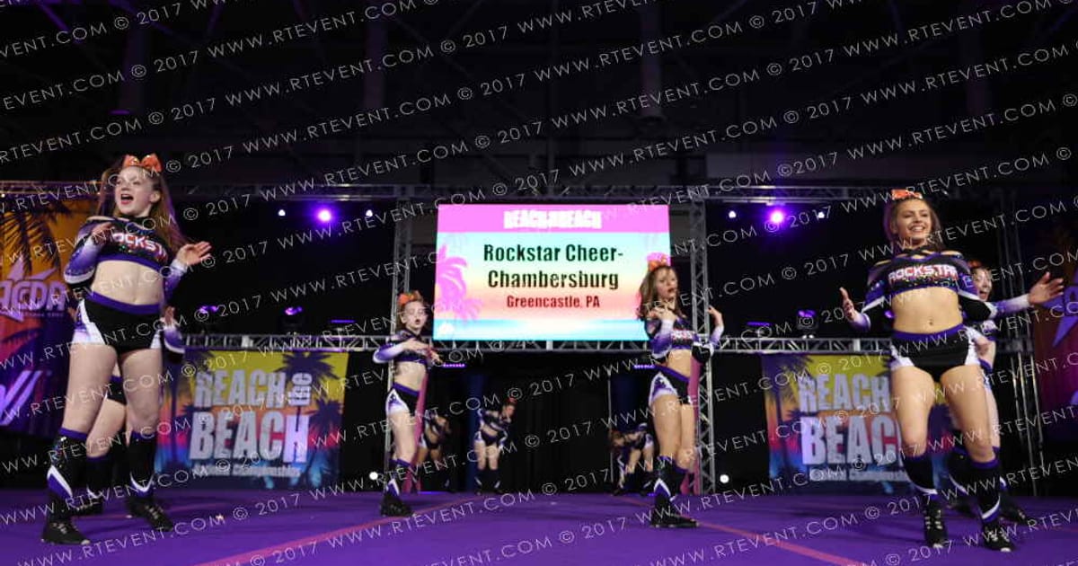 Rockstar Cheer - Chambersburg 2Unlimited · ACDA Reach the Beach Ocean City Grand Nationals DIDII AllStar