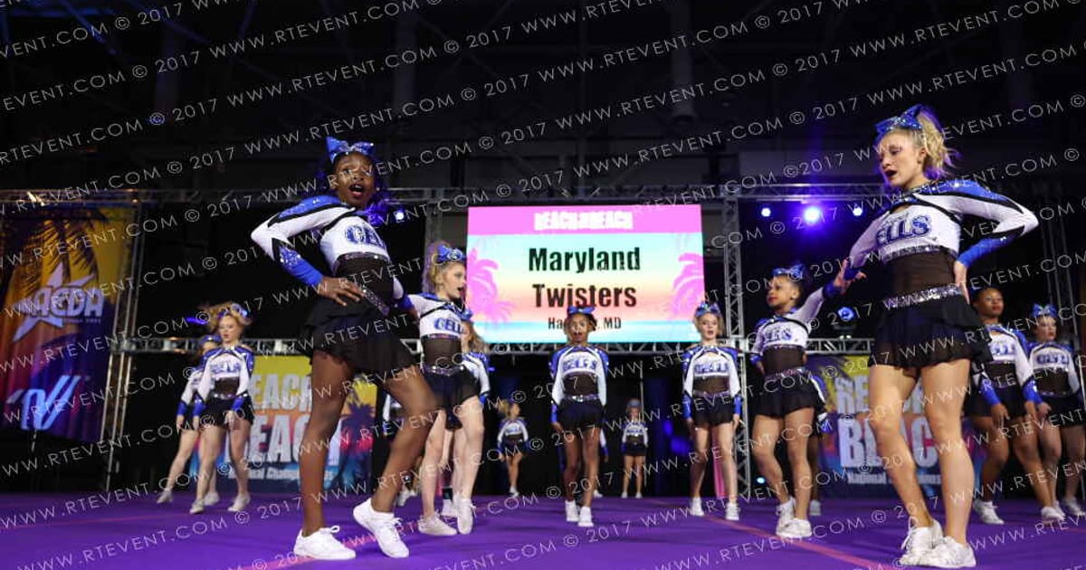 Maryland Twisters Supercells · ACDA Reach the Beach Ocean City Grand Nationals DIDII AllStar