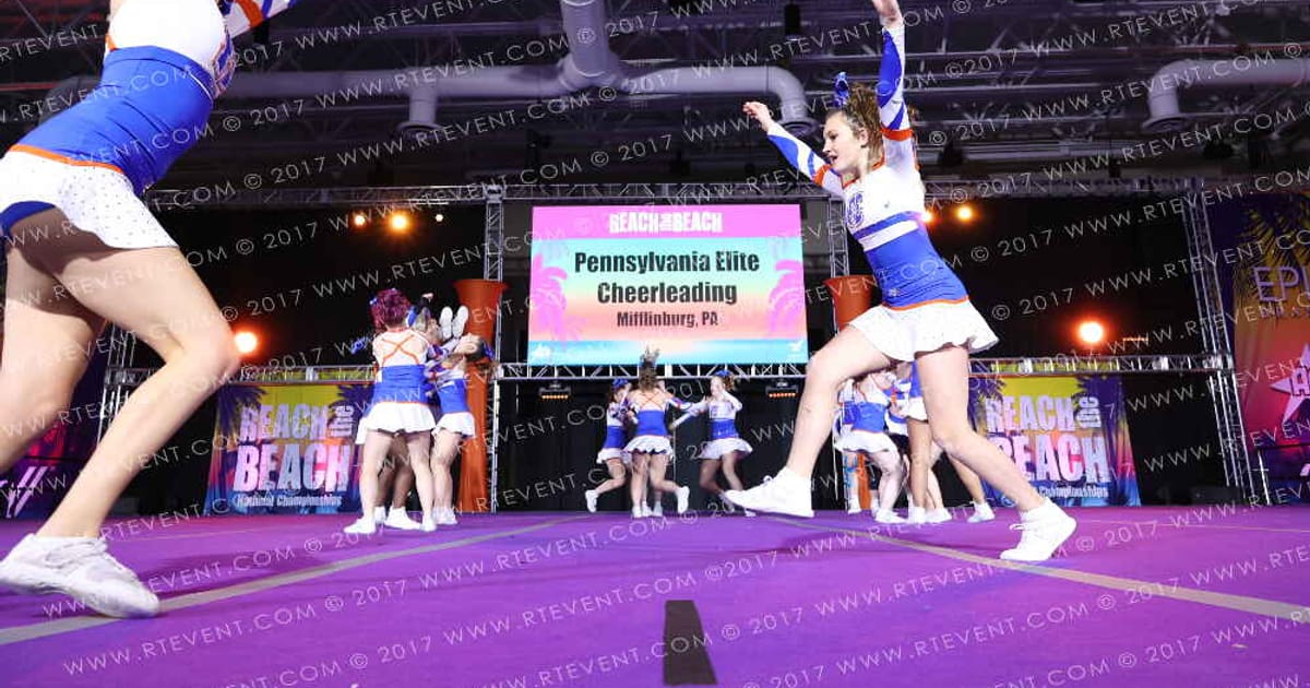 Pennsylvania Elite Cheerleading Fantastic Four · ACDA Reach the Beach Ocean City Grand Nationals DIDII AllStar