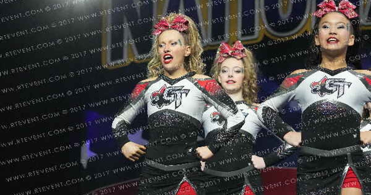 GymTyme All-Stars Scarlet · American Cheer Power Columbus Grand Nationals