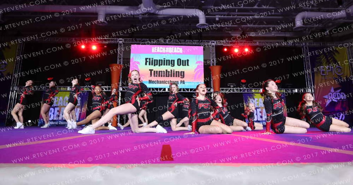 Flipping Out Tumbling Roulette · ACDA Reach the Beach Ocean City Grand Nationals DIDII AllStar