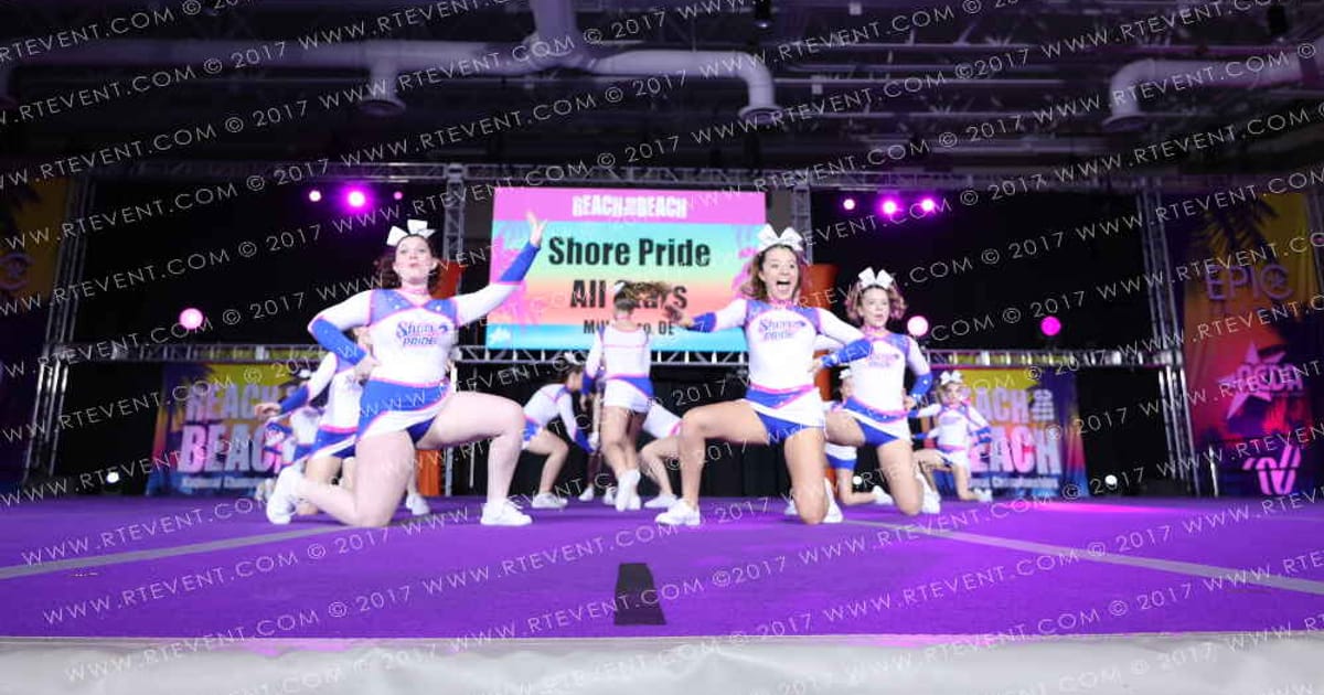 Shore Pride All Stars DAZZLE · ACDA Reach the Beach Ocean City Grand Nationals DIDII AllStar
