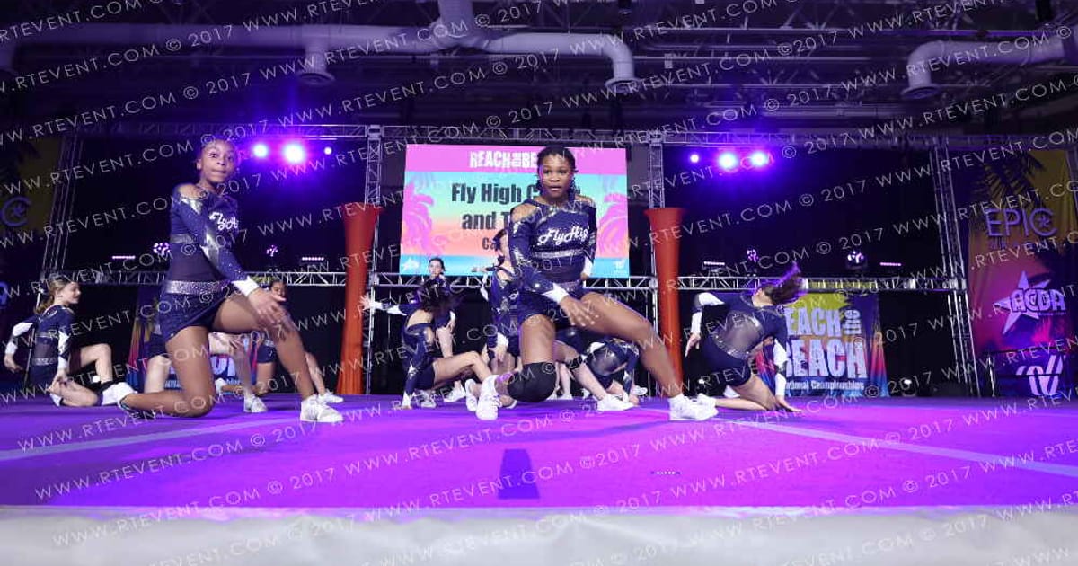 Fly High Cheer and Tumble Raptors · ACDA Reach the Beach Ocean City Grand Nationals DIDII AllStar