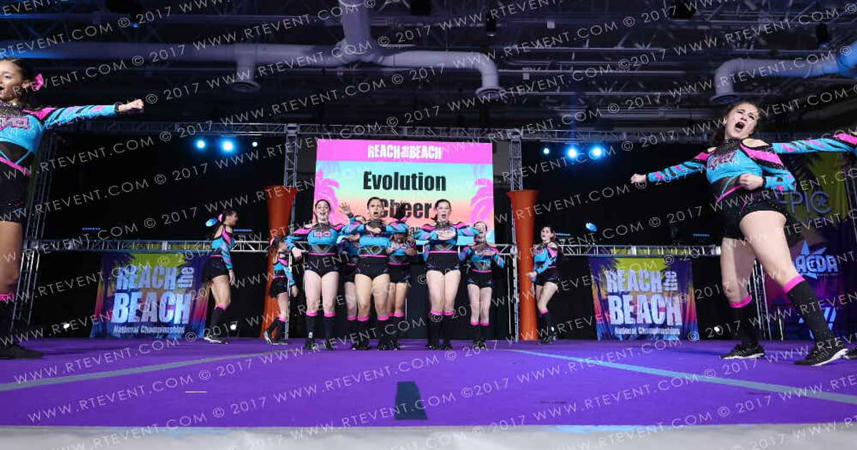 Evolution Cheer Lady Luck · ACDA Reach the Beach Ocean City Grand Nationals DIDII AllStar