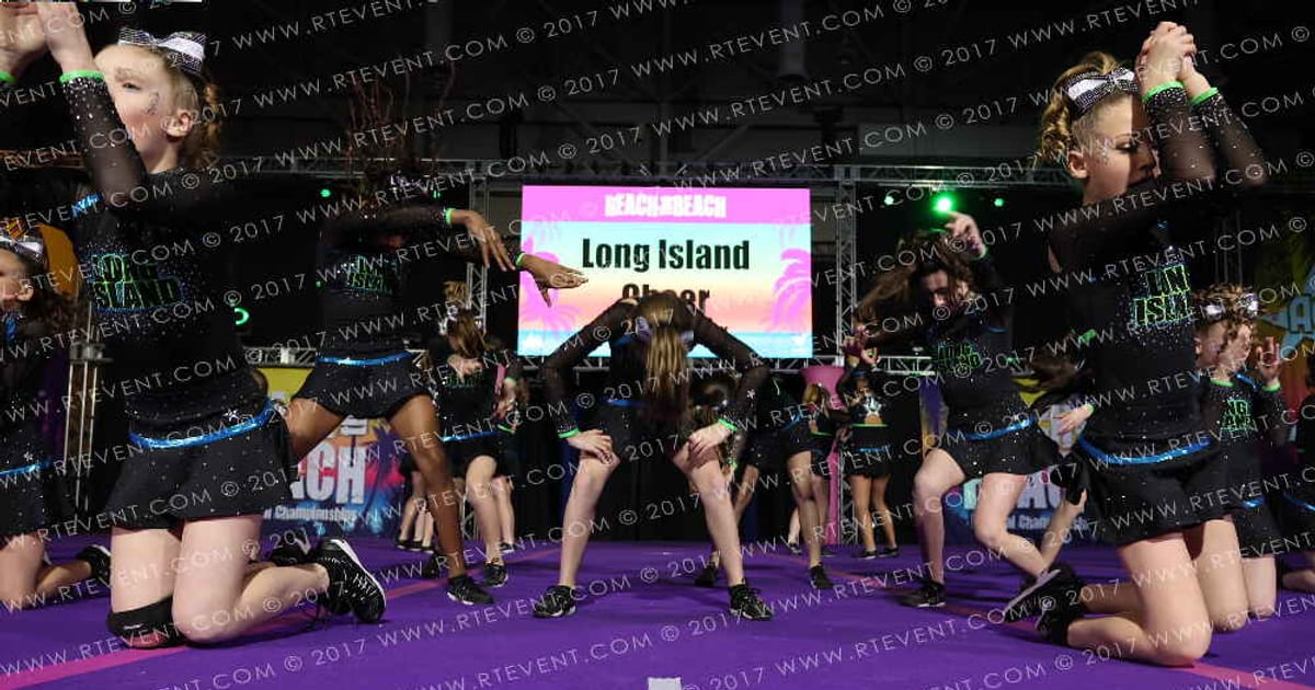 Long Island Cheer Turquoise · ACDA Reach the Beach Ocean City Grand Nationals DIDII AllStar