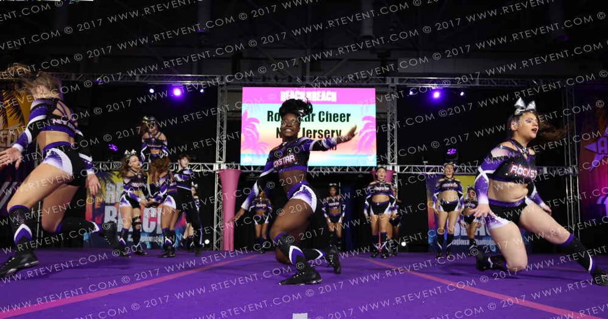 Rockstar Cheer New Jersey The Four Seasons · ACDA Reach the Beach Ocean City Grand Nationals DIDII AllStar