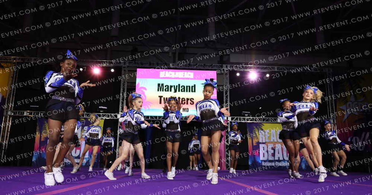 Maryland Twisters Supercells · ACDA Reach the Beach Ocean City Grand Nationals DIDII AllStar