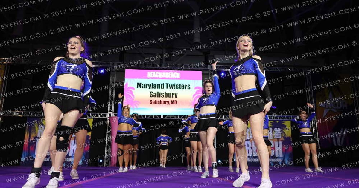 Maryland Twisters Salisbury T5unami · ACDA Reach the Beach Ocean City Grand Nationals DIDII AllStar