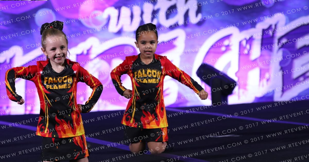 Falcon flames cheer and dance Sparkles · Adventure in Atlantis