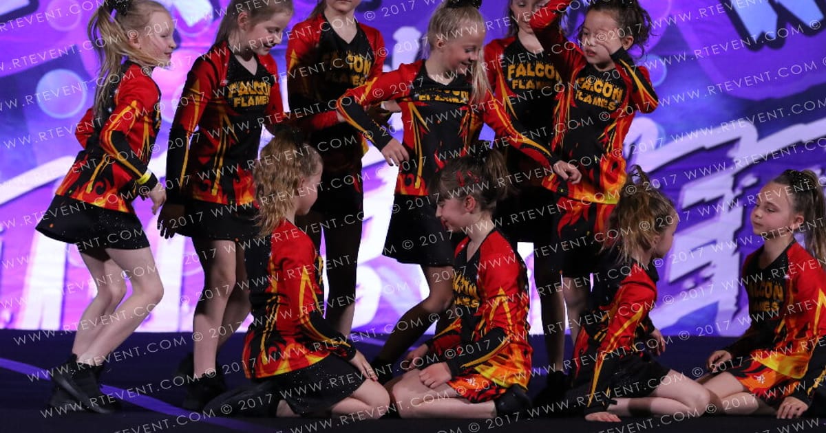 Falcon flames cheer and dance Fireflies · Adventure in Atlantis