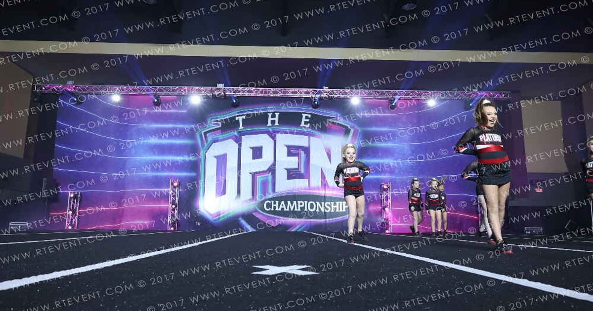 Platinum Cheer Company Onyx · The Open Branson