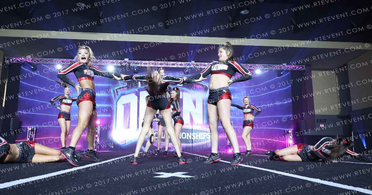 Platinum Cheer Company Lady Platinum · The Open Branson