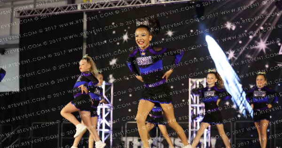 Arizona Fusion Cheer Purple Ice · The US Finals Mesa