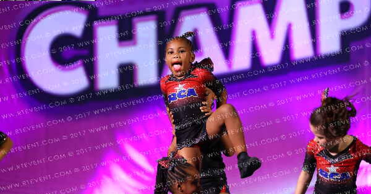 River City Allstars LITTLE SIZZLE · American Cheer Power Tampa Showdown DIDII