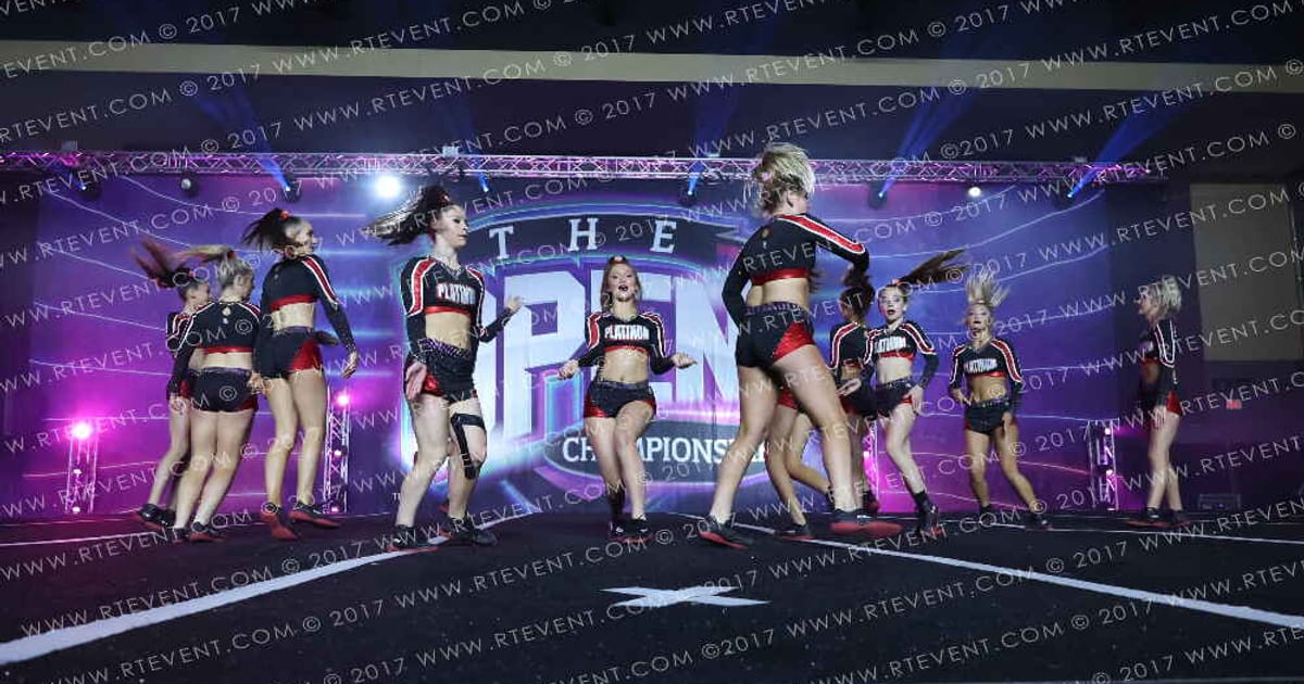 Platinum Cheer Company Lady Platinum · The Open Branson