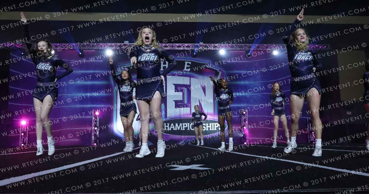 Cheer Force Arkansas MockingJays · The Open Branson