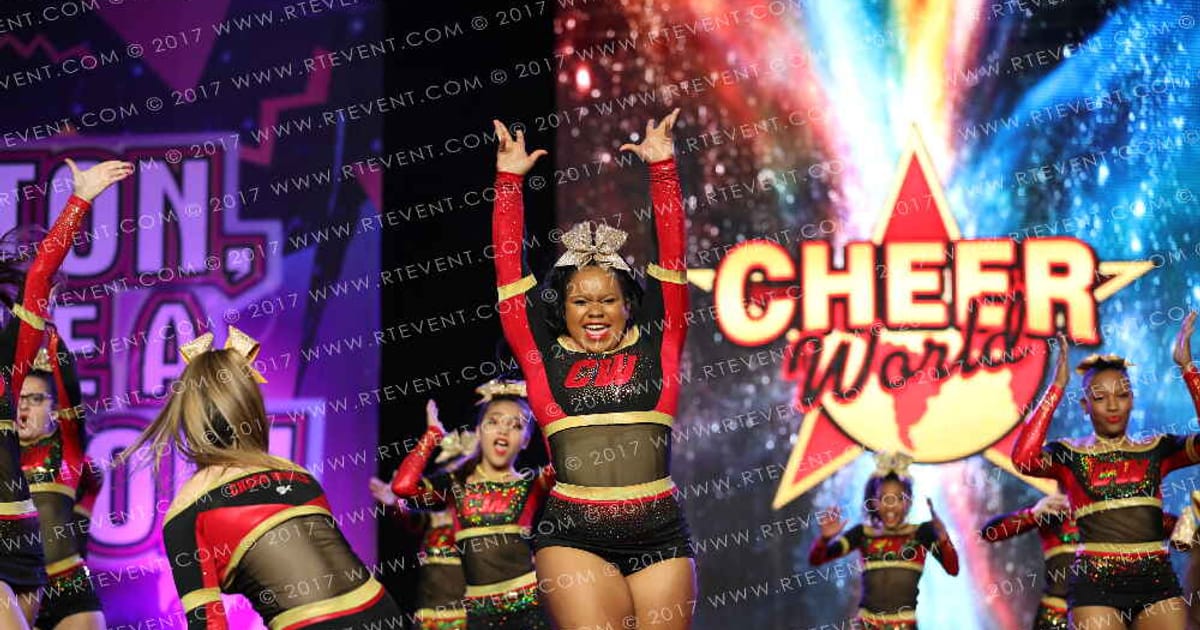 Cheer World Glitter Gold · Encore Grand Nationals