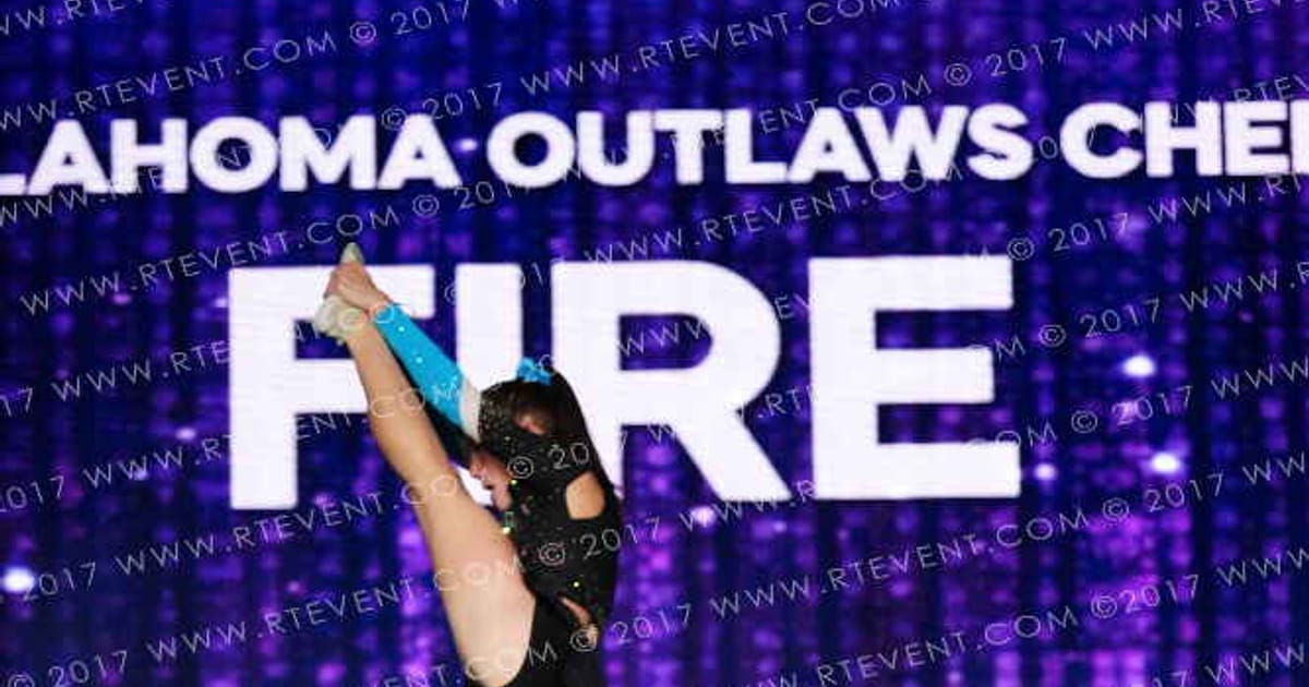 Oklahoma OUTLAWS Cheer Fire · All Star Worlds Friday Finals