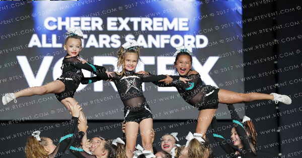 Cheer Extreme All Stars Sanford Sanford Vortex · All Star Worlds