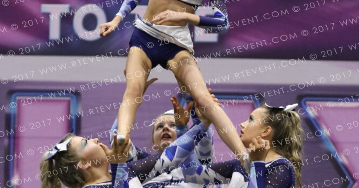 Sapphire Cheer and Dance Junior Level 2 Stunt Group · Gateway to the Galaxy