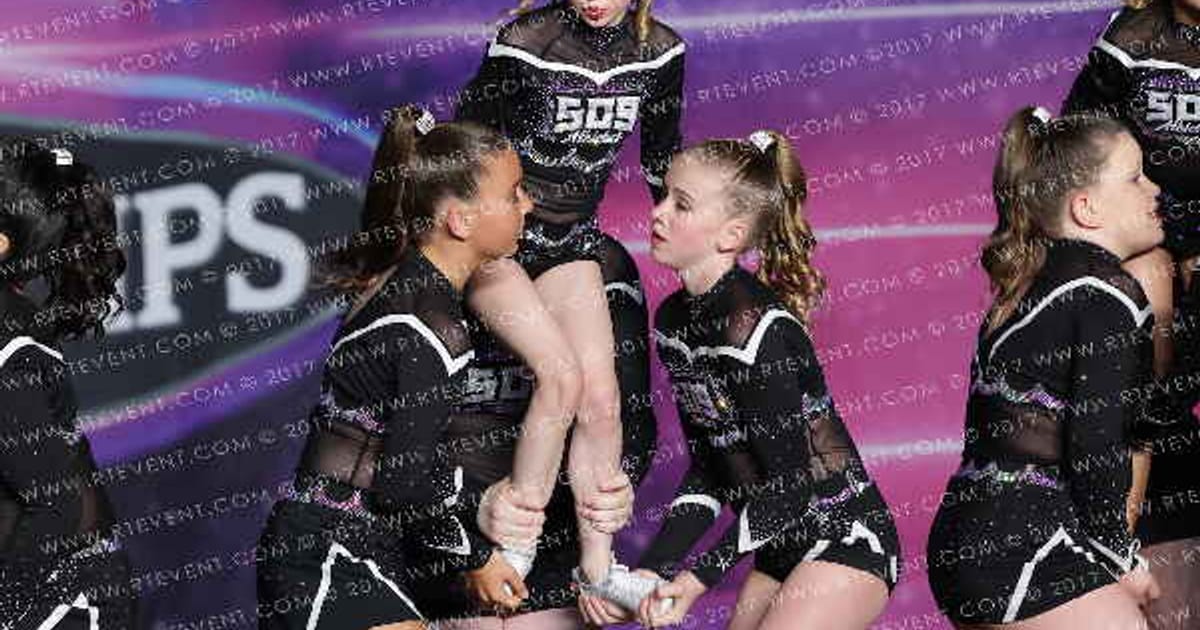 509 Athletics AllStar Cheer and Tumbling Youth Leopards · The Open Anaheim