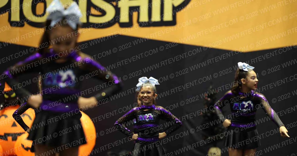 Amistad Eagles All Stars TEAL LIGHTNING · Cheer Power Halloween