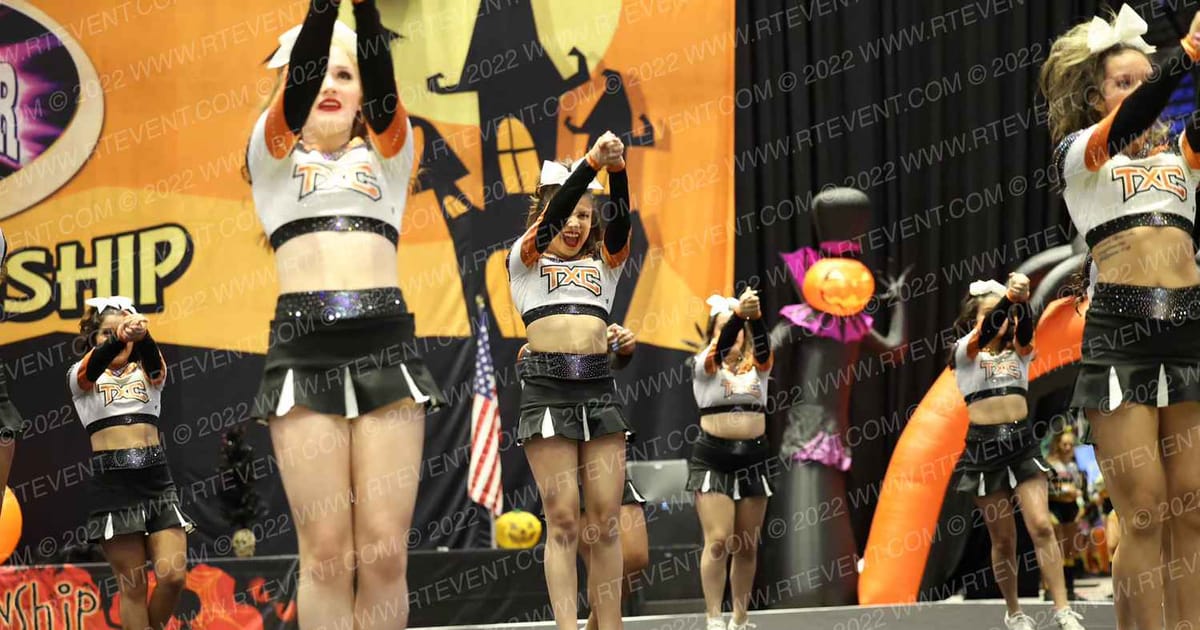 Taos Xtreme All Stars Shine · Cheer Power Halloween