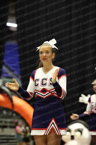 Cornerstone Christian School CYS White Cheer Show Team