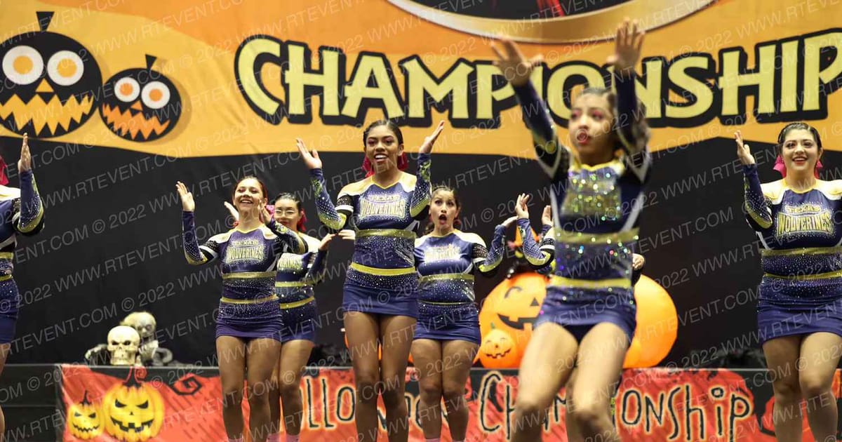 Texas Wolverine All Stars Red Dawn · Cheer Power Halloween