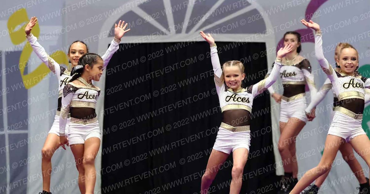 Texas Aces Tumbling and Cheer Snake Eyes · Mardi Gras Galveston Challenge
