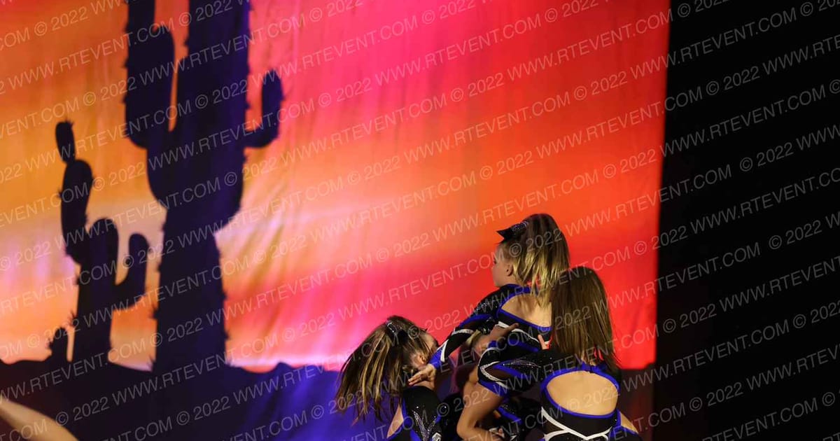 DCX All Stars Queen of Hearts · Cheer Power Wild West Showdown