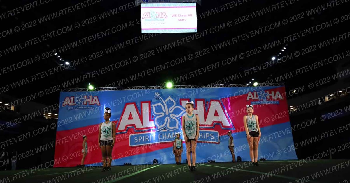 WE Cheer All Stars Sugar Rush Beasts · Aloha Trenton Showdown