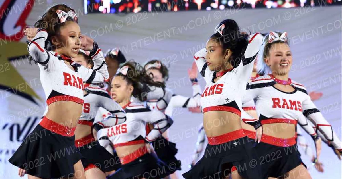RAMS All Stars ICE QUEENS · CCD Grand Nationals CHEER